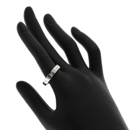 Bvlgari Double Logo Diamond Ring 18K White Gold