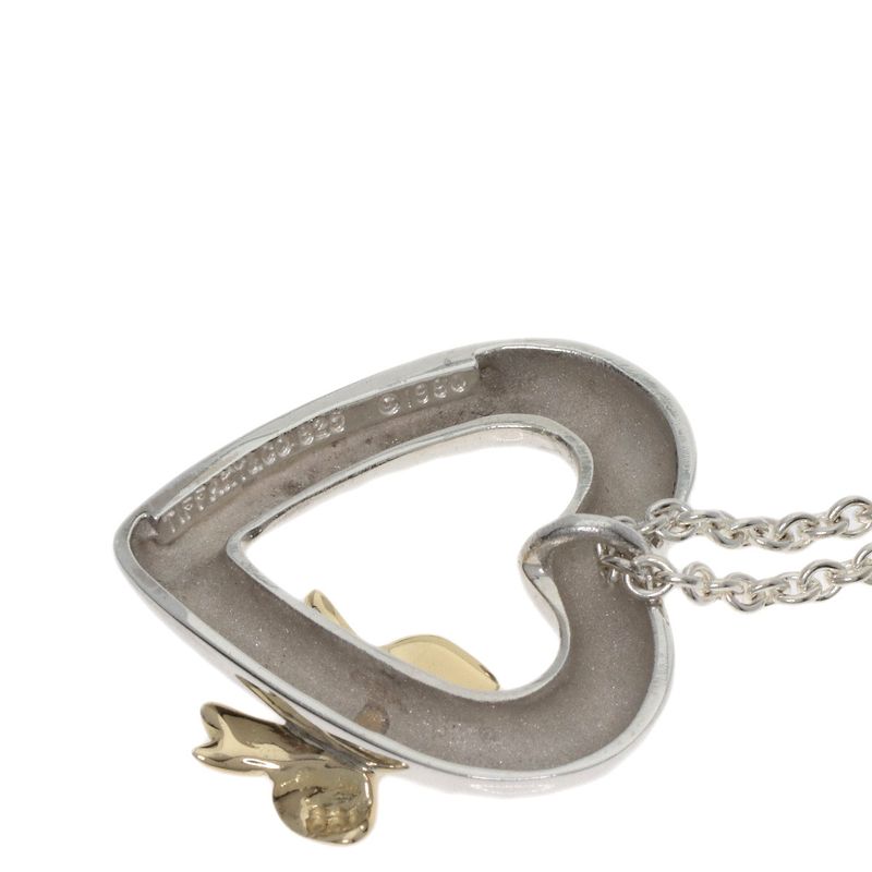 Tiffany & Co. Heart Ribbon Necklace 18K Yellow Gold