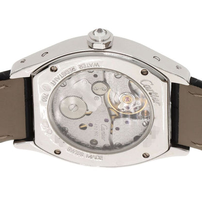 Cartier Totu SM Diamond Watch 18K White Gold Leather