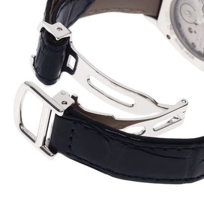 Cartier Totu SM Diamond Watch 18K White Gold Leather