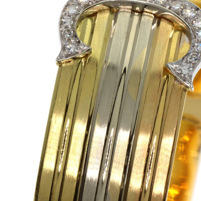 Cartier Vintage 2C LM Diamond Bracelet 18K Yellow Gold 18K Pink