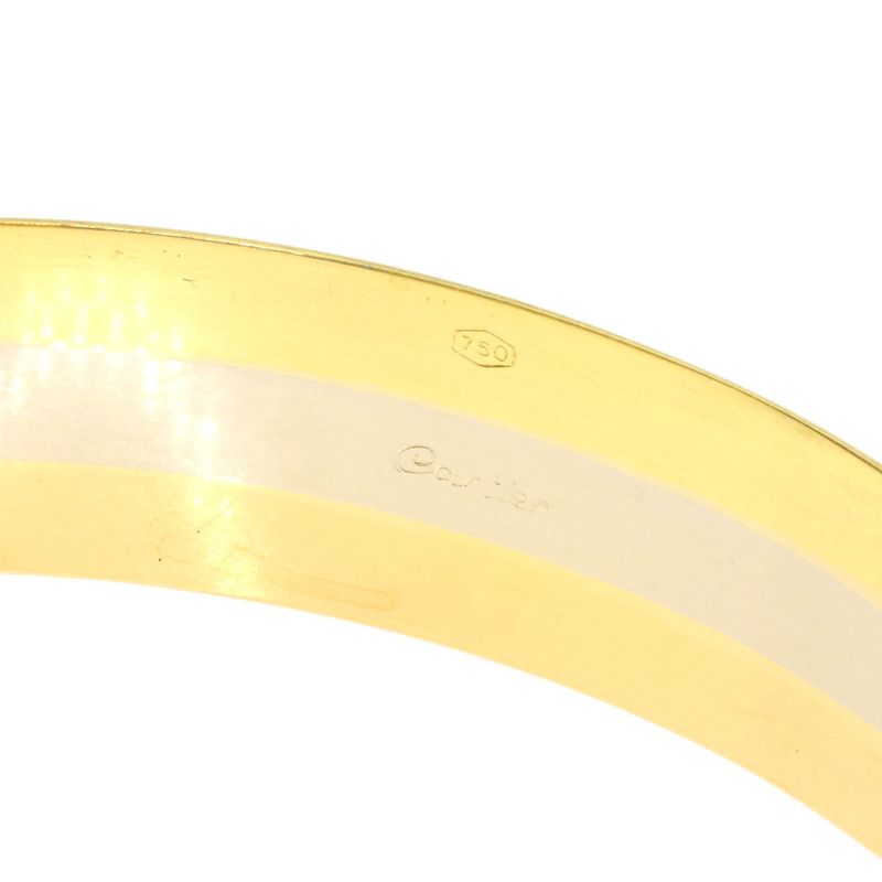 Cartier Vintage 2C LM Diamond Bracelet 18K Yellow Gold 18K Pink