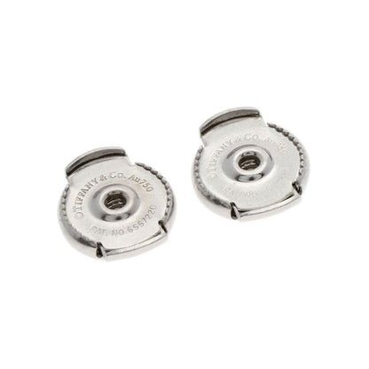 Tiffany & Co. Metro Hoop Diamond Earrings 18K White Gold