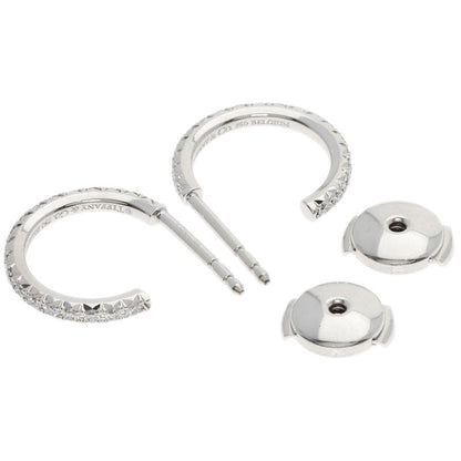 Tiffany & Co. Metro Hoop Diamond Earrings 18K White Gold