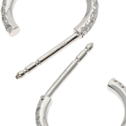 Tiffany & Co. Metro Hoop Diamond Earrings 18K White Gold