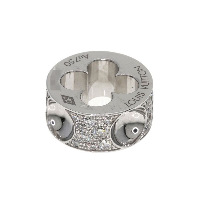 Louis Vuitton Pendentif Empreinte Diamond Pendant Top 18K White Gold