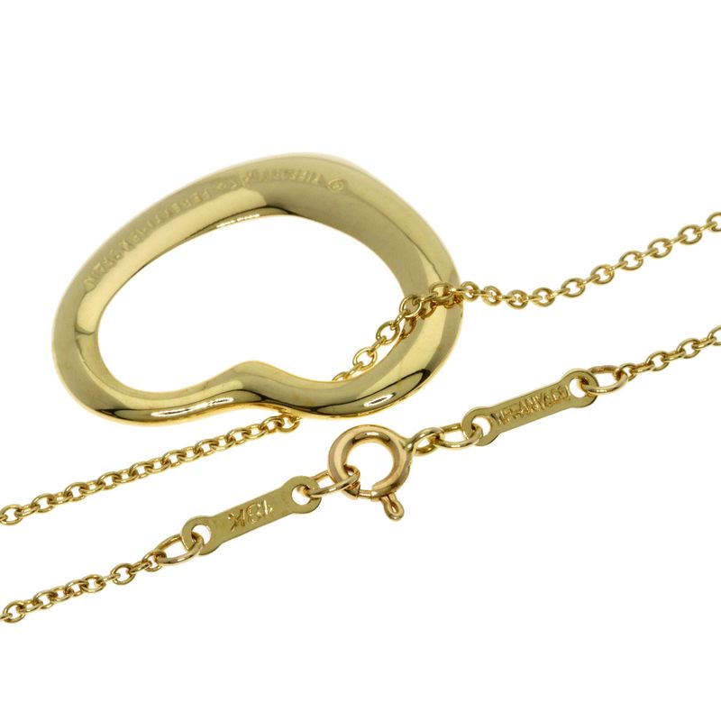 Tiffany & Co. Open Heart Necklace 18K Yellow Gold