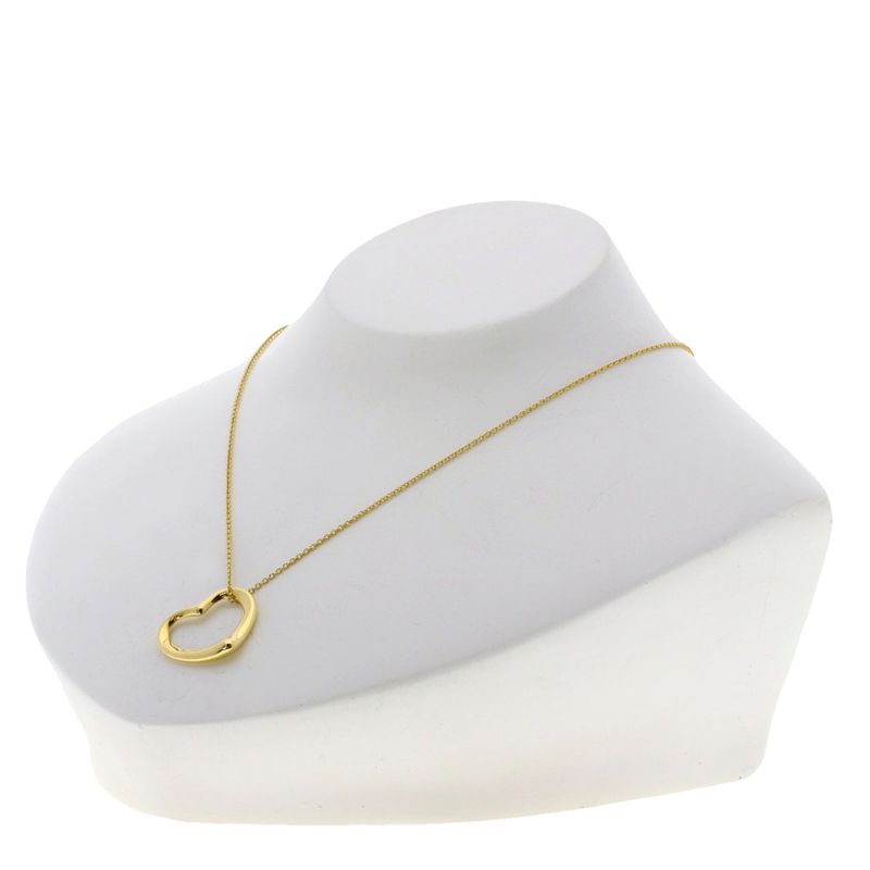 Tiffany & Co. Open Heart Necklace 18K Yellow Gold