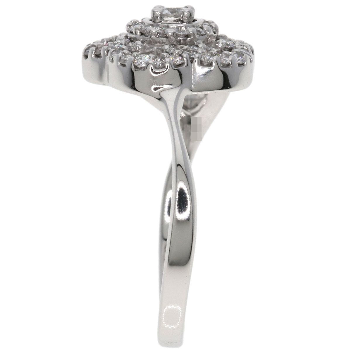 Chanel Camellia Collection Diamond Ring 18K White Gold