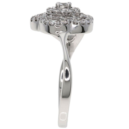 Chanel Camellia Collection Diamond Ring 18K White Gold