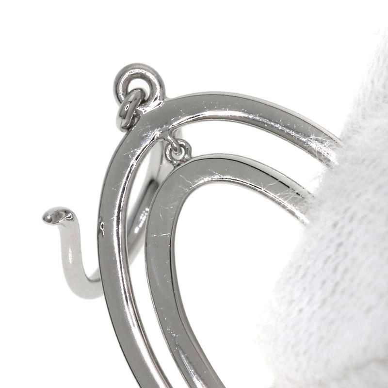 Tiffany & Co. Metro Double Circle Drop Diamond Earrings 18K White