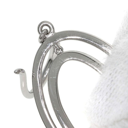 Tiffany & Co. Metro Double Circle Drop Diamond Earrings 18K White