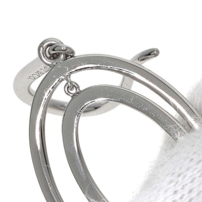 Tiffany & Co. Metro Double Circle Drop Diamond Earrings 18K White