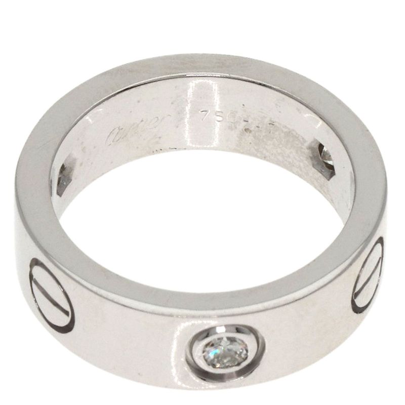 Cartier Love Ring Diamond 47 Ring 18K White Gold