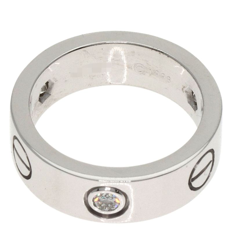 Cartier Love Ring Diamond 47 Ring 18K White Gold