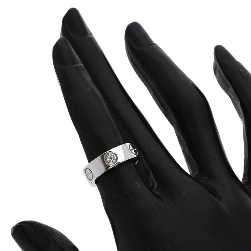Cartier Love Ring Diamond 47 Ring 18K White Gold