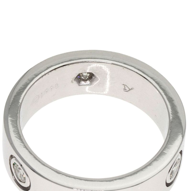 Cartier Love Ring Diamond 47 Ring 18K White Gold