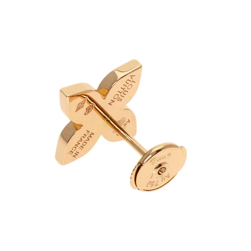 Louis Vuitton Star Blossom Diamond One Side Only Earrings 18K Pink Gold