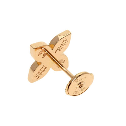 Louis Vuitton Star Blossom Diamond One Side Only Earrings 18K Pink Gold