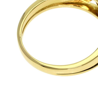 Dior Logo Diamond Ring 18K Yellow Gold