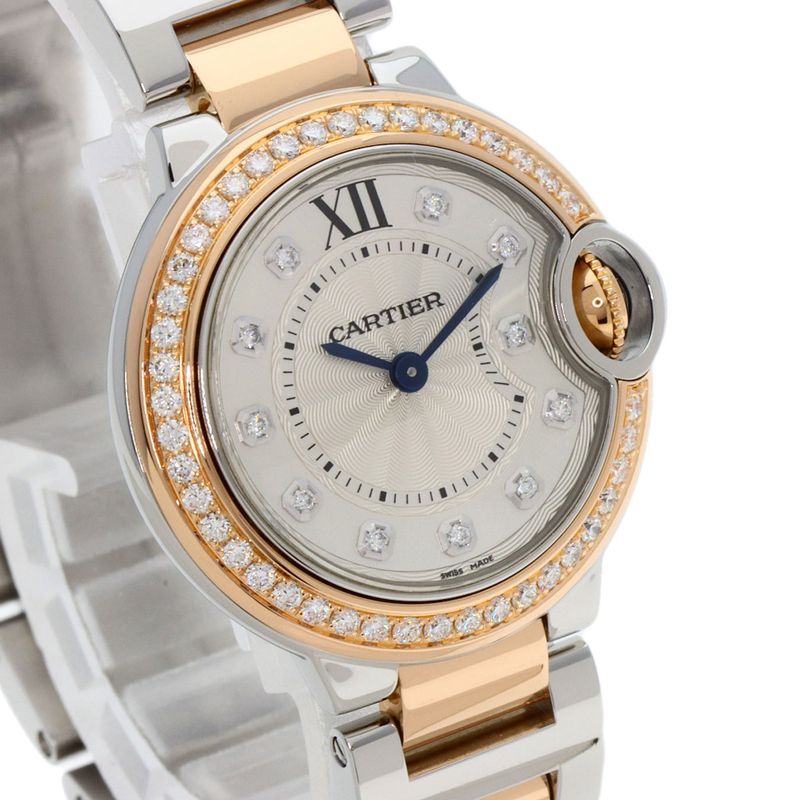 Cartier Ballon Blue Watch SS Pink Gold