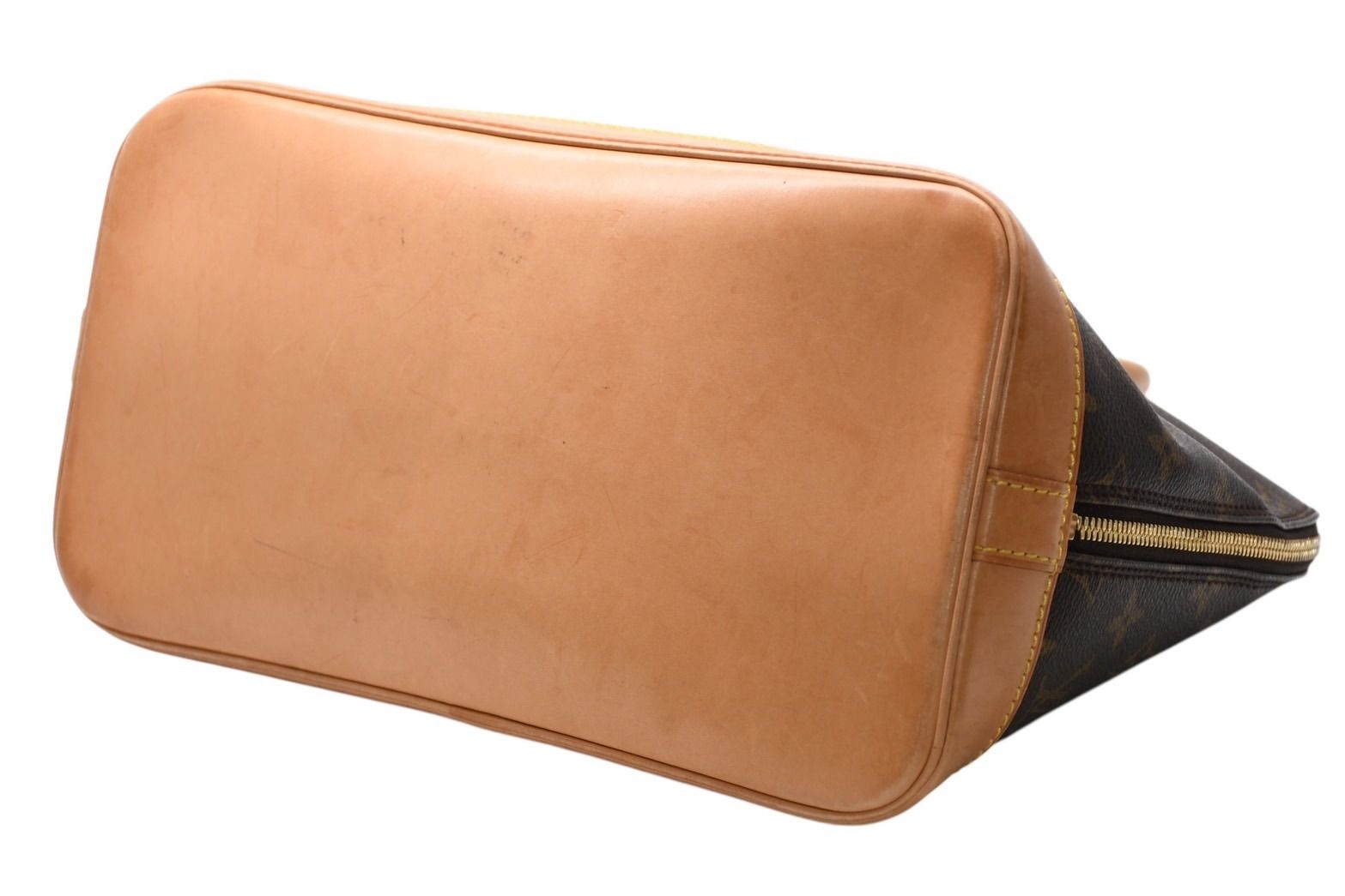 Louis Vuitton Alma PM Handbag Monogram Brown Gold — view 5