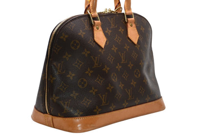 Louis Vuitton Alma PM Handbag Monogram Brown Gold — view 3