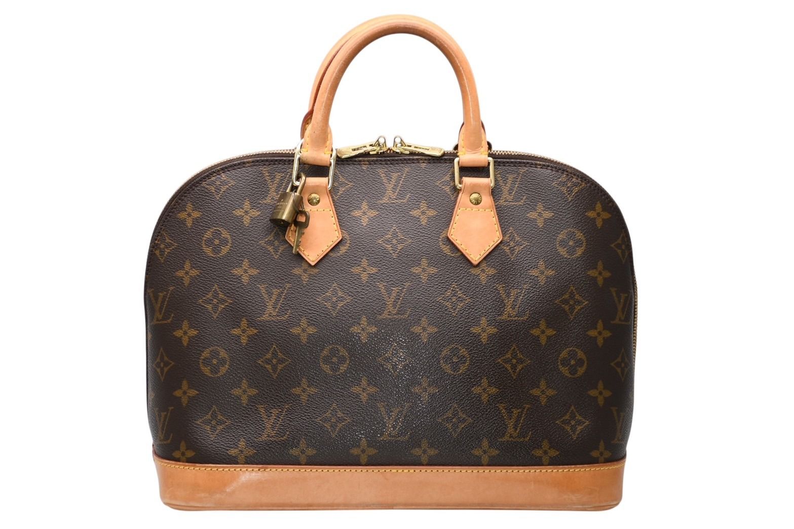 Louis Vuitton Alma PM Handbag Monogram Brown Gold — view 2