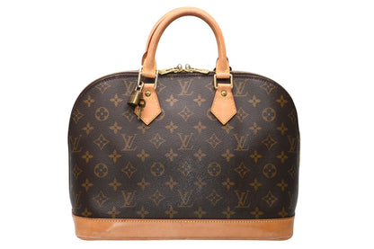Louis Vuitton Alma PM Handbag Monogram Brown Gold — view 2