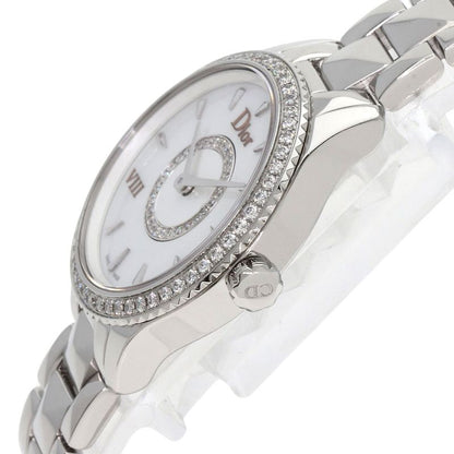 Dior Montaigne Diamond Bezel Watch SS