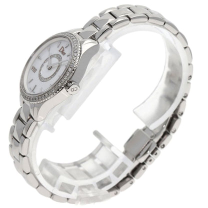 Dior Montaigne Diamond Bezel Watch SS