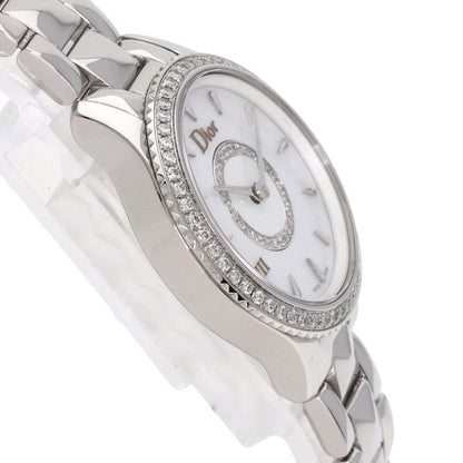 Dior Montaigne Diamond Bezel Watch SS