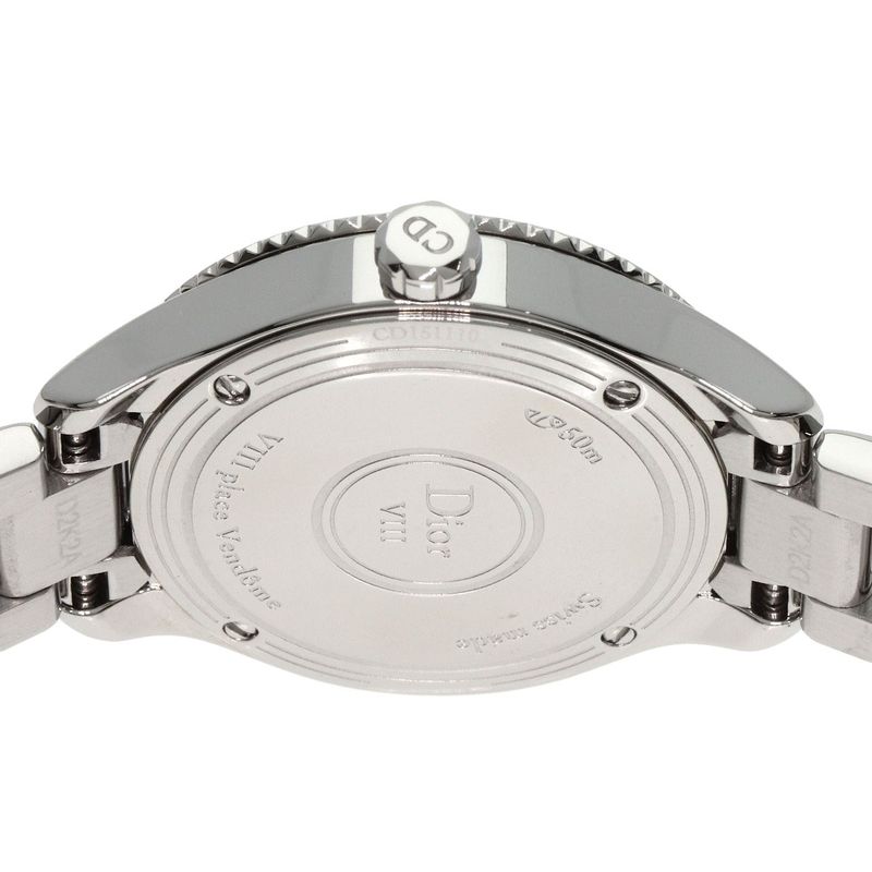 Dior Montaigne Diamond Bezel Watch SS