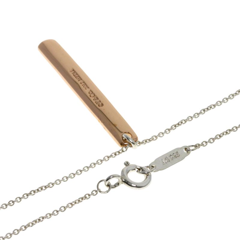 Tiffany & Co. Bar Necklace Gold Rubedo