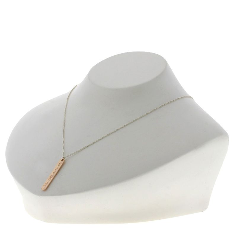 Tiffany & Co. Bar Necklace Gold Rubedo