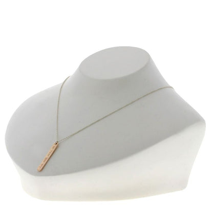 Tiffany & Co. Bar Necklace Gold Rubedo