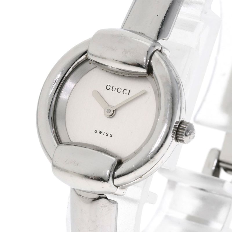 Gucci Round Face Watch SS