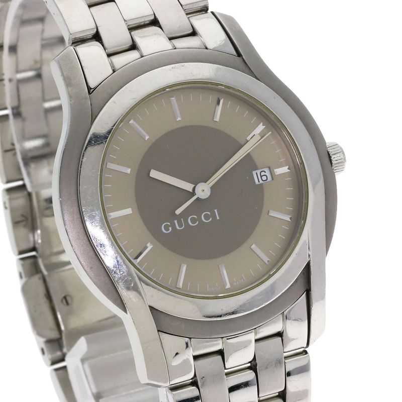 Gucci Round Face Watch SS