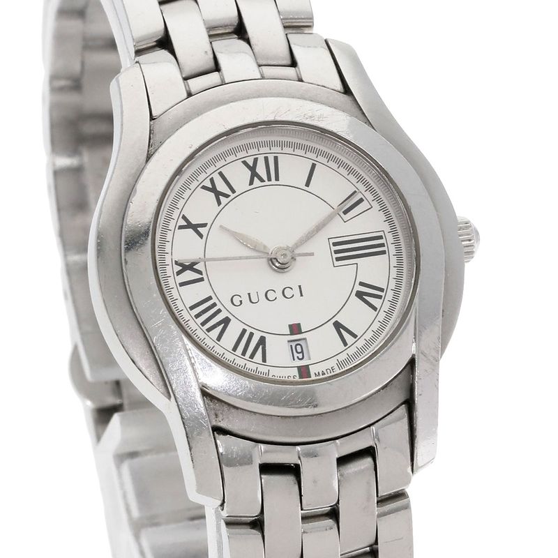 Gucci Round Face Watch SS