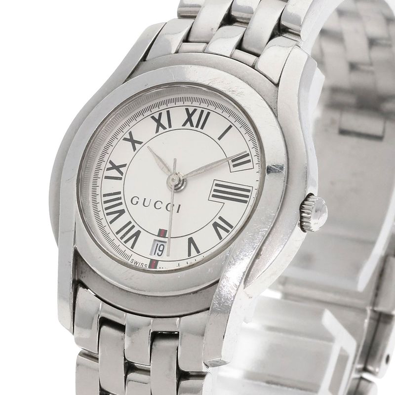 Gucci Round Face Watch SS