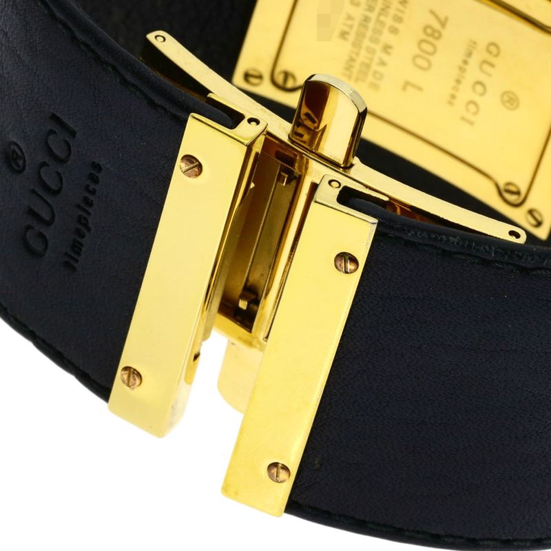 Gucci Square Face Watch Leather