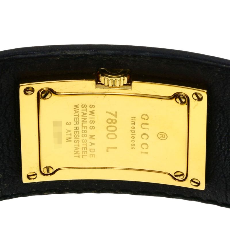 Gucci Square Face Watch Leather