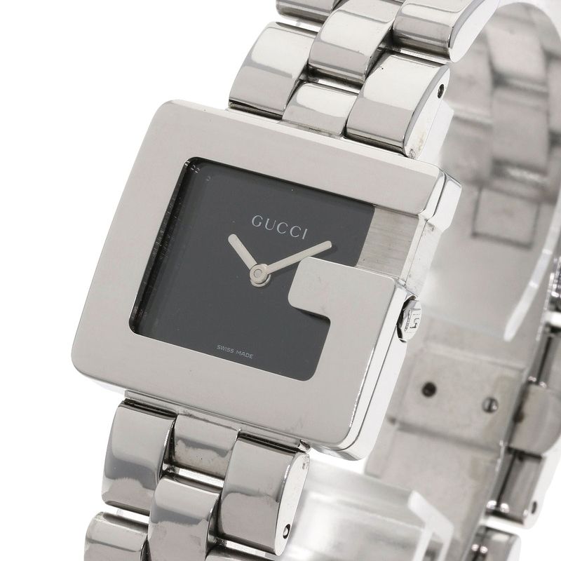Gucci Logo Square Face Watch SS Boys