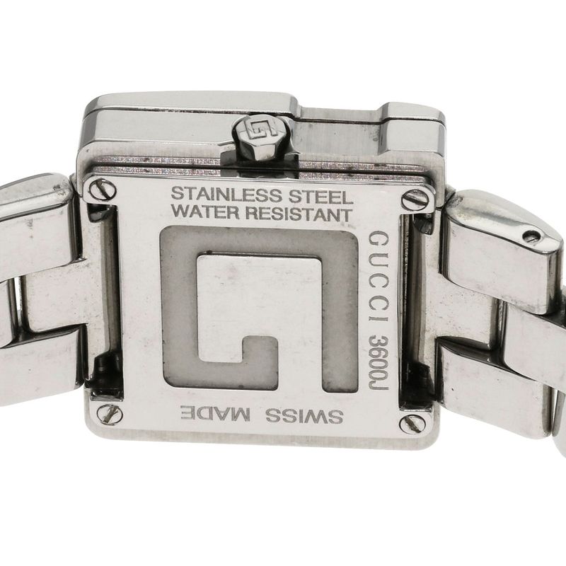 Gucci Logo Square Face Watch SS Boys
