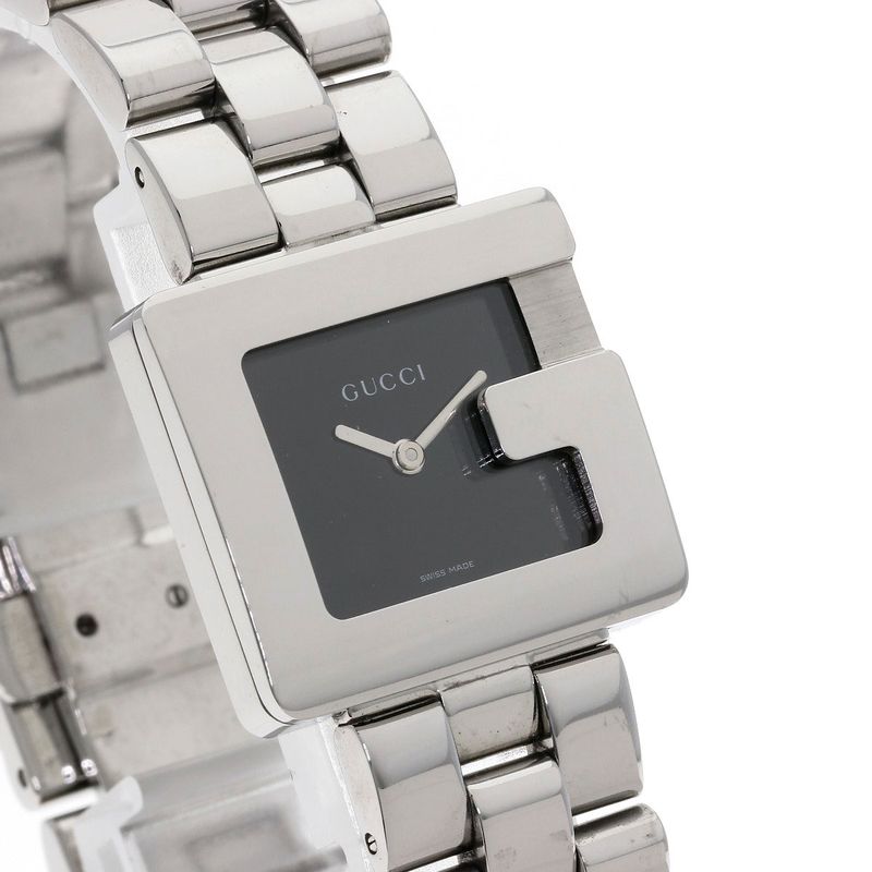 Gucci Logo Square Face Watch SS Boys