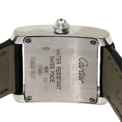 Cartier Tank Francaise SM Diamond Bezel Watch 18K White Gold