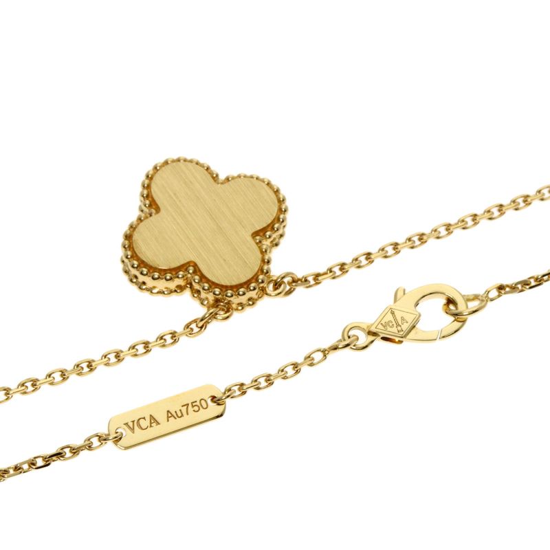 Van Cleef & Arpels Vintage Alhambra Limited Diamond Necklace 18K Yellow