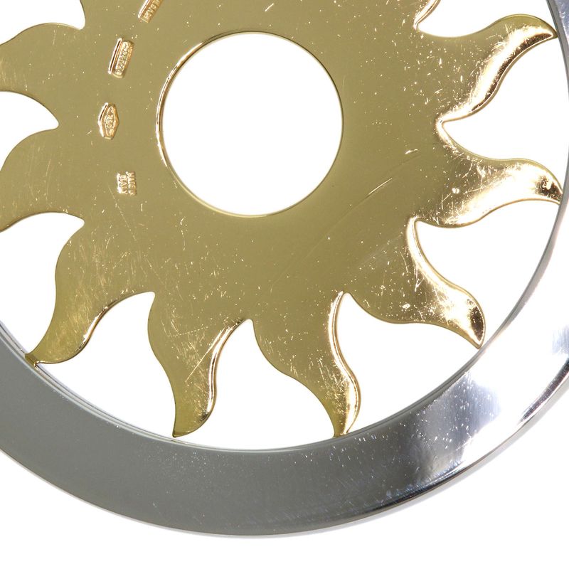 Bvlgari Tondosan Large Top Pendant Top SS 18K Yellow Gold