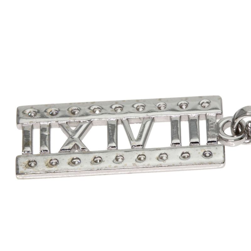 Tiffany & Co. Atlas Bar Diamond Necklace 18K White Gold