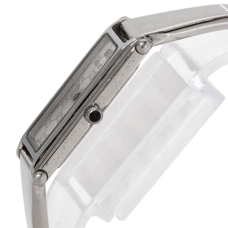 Gucci GG Square Face Bangle Watch SS